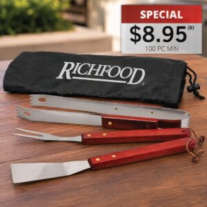 3 PC BBQ TOOL SET