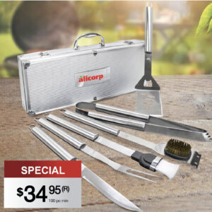 DELUXE 6 PC BBQ TOOL SET