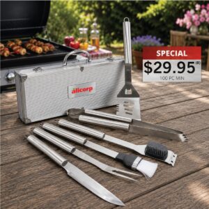DELUXE 6 PC BBQ TOOL SET