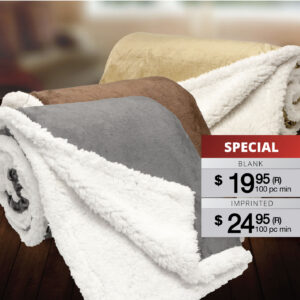 STARWOOD - MICRO MINK SHERPA THROW BLANKET