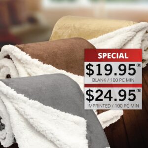 STARWOOD - MICRO MINK SHERPA THROW BLANKET