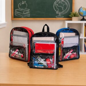 ARCHER CLEAR FRONT PVC BACKPACK