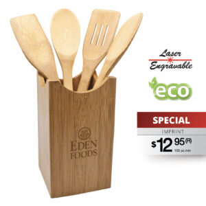5 PC BAMBOO KITCHEN UTENSIL SET