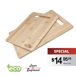 2 PC BAMBOO CUTTING BOARD SET