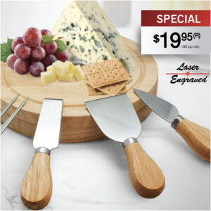 SORRENTO 5 PC CHEESE SET/CUTTING BOARD