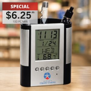 MULTI-FUNCTION DESK CADDY CLOCK