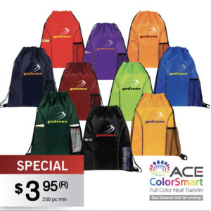 DUAL POCKET DRAWSTRING BAG