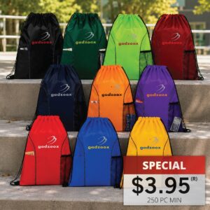 DUAL POCKET DRAWSTRING BAG