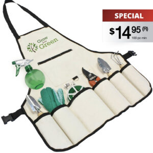 8 PC GARDEN APRON SET