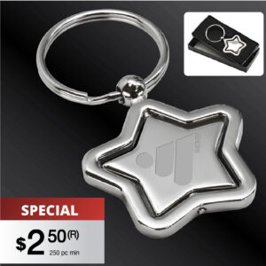 VANDERBILT REVOLVING STAR KEY TAG