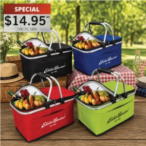 COLLAPSIBLE INSULATED PICNIC BASKET