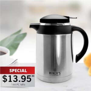 1-LITER DOUBLE WALL STAINLESS STEEL CARAFE