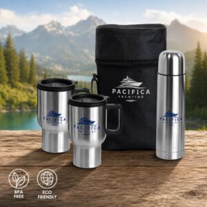 PACIFICA - STAINLESS STEEL TRAVEL DRINKWARE SET