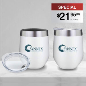 2 PC STAINLESS STEEL WINE TUMBLER SET