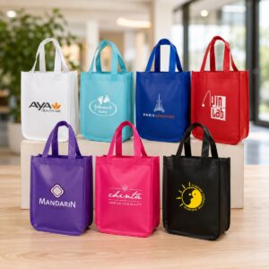 COSMO SMALL MATTE LAMINATED TOTE