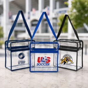 DAWSON CLEAR CROSSBODY STADIUM MESSENGER TOTE