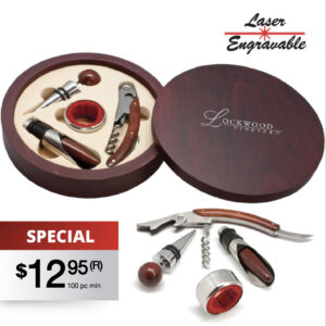 MONTALCINO - ROUND 5 PIECE WINE TOOL SET