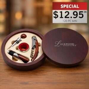 MONTALCINO - ROUND 5 PIECE WINE TOOL SET