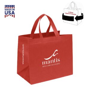 GREEN EARTH - 13x7x10 CUSTOM NON WOVEN TOTE