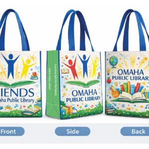 13x7x15 Full Color Laminated Tote Bag