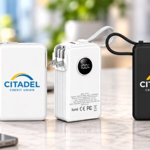 SYRACUSE - 10,000 mAh PLUG IN POWERBANK CHARGER