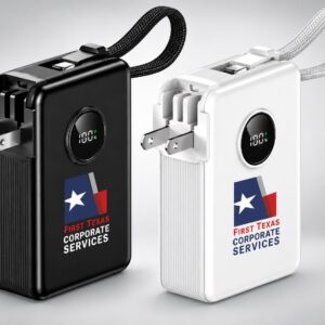 SYRACUSE - 10,000 MAH PLUG IN POWERBANK CHARGER